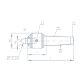 Bild 2 von Mitlaufende Präzisions-Zentrierspitze - Serie 243326  / (Größe) Mk 5, ø D 70