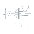 Bild 1 von Auswechselbarer Einsatz b, 90°  / (Größe) MK 3, ø D 36mm